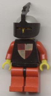 lego 1979 mini figurine cas007 Knights Tournament Knight Black