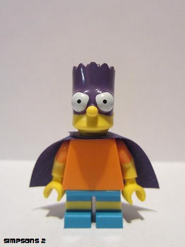 lego 2015 mini figurine sim031 Bart Simpson As Bartman 