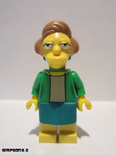 lego 2015 mini figurine sim040 Edna Krabappel  
