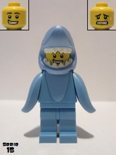 lego 2016 mini figurine col240 Shark Suit Guy  