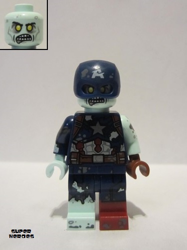 lego 2021 mini figurine colmar09 Zombie Captain America  