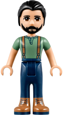 lego 2018 mini figurine frnd243 Steve Dark Blue Pants, Sand Green Top 