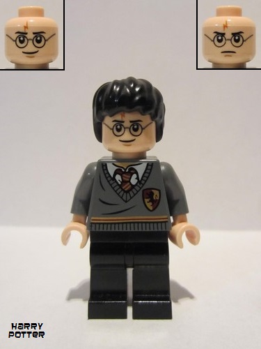 lego 2010 mini figurine hp094 Harry Potter Gryffindor Stripe and Shield Torso, Black Legs 