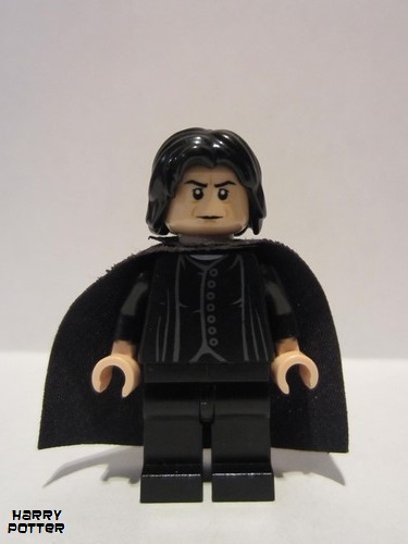 lego 2010 mini figurine hp100 Professor Snape Light Nougat Head, Brown Facial Lines 