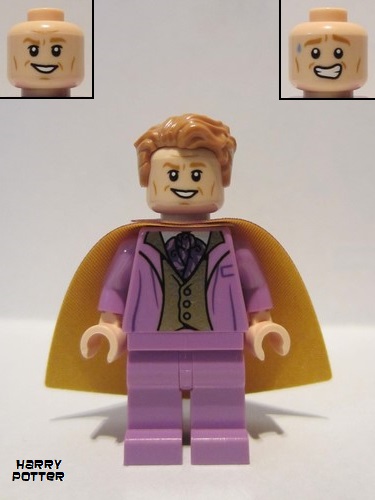 lego 2020 mini figurine hp243 Professor Gilderoy Lockhart Medium Lavender Torso and Legs 