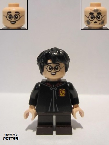 lego 2020 mini figurine hp247 Harry Potter Black Torso Gryffindor Robe, Reddish Brown Short Legs 