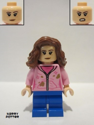 lego 2022 mini figurine hp327 Hermione Granger Bright Pink Jacket with Stains 