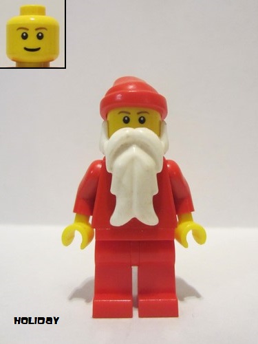 lego 2010 mini figurine hol009 Santa Red Legs 