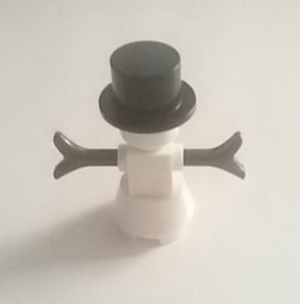 lego 2019 mini figurine hol170 Snowman With 2 x 2 Truncated Cone as Legs 