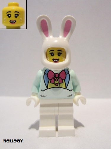 lego 2020 mini figurine hol196 Easter Bunny Girl  