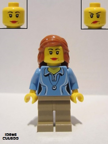 lego 2014 mini figurine idea010 Research Scientist Female
