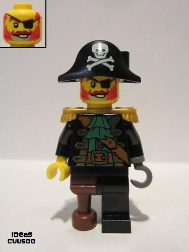 lego 2020 mini figurine idea065 Captain Redbeard  