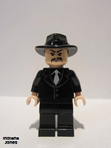 lego 2009 mini figurine iaj027 Shanghai Gangster Moustache  