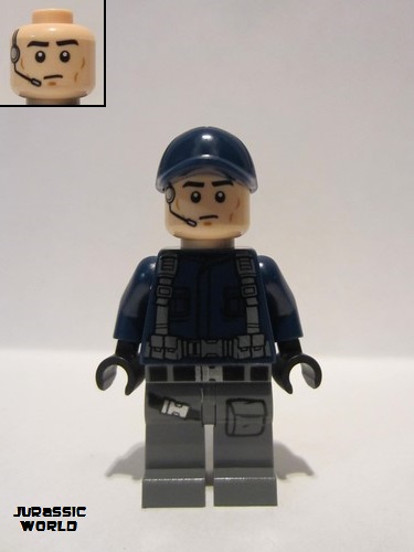 lego 2020 mini figurine jw067 ACU Trooper Ball Cap, Light Nougat Head 