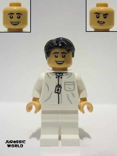 lego 2023 mini figurine jw112 Dr. Wu White Lab Uniform 