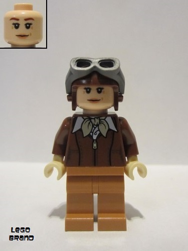 lego 2021 mini figurine gen152 Amelia Earhart  