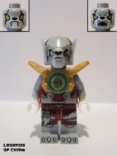 lego 2014 mini figurine loc052 Worriz Pearl Gold Armor 