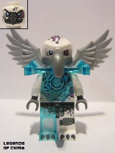 lego 2014 mini figurine loc074 Voom Voom Trans-Light Blue Heavy Armor 