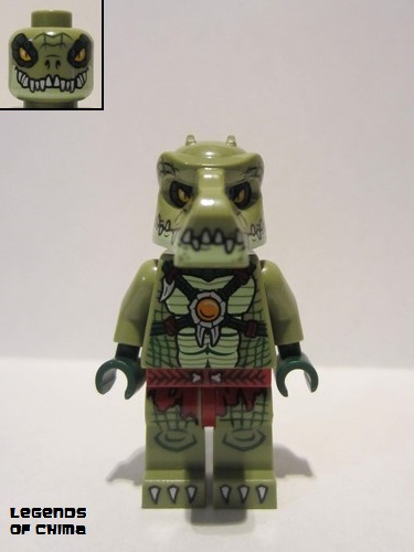 lego 2015 mini figurine loc123 Crocodile Warrior 2  