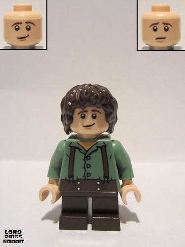 lego 2012 mini figurine lor002 Frodo Baggins Sand Green Shirt 