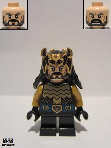 lego 2014 mini figurine lor106 Thorin Oakenshield Gold Armor and Crown 