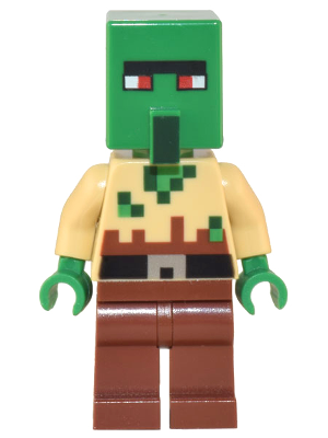 lego 2022 mini figurine min134 Zombie Villager Tan Torso 