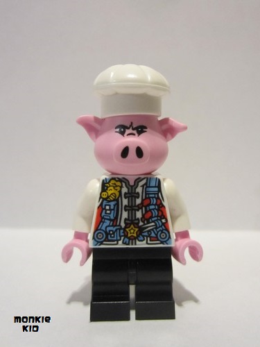 lego 2021 mini figurine mk040 Pigsy Medium Blue Utility Harness 