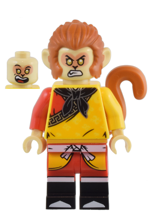 lego 2023 mini figurine mk126 Monkey King Yellow Robe 