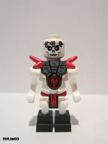 lego 2011 mini figurine njo011 Frakjaw With Armor with Red Shoulder Spikes 
