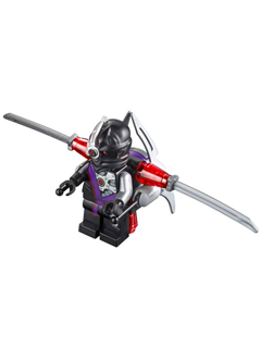 lego 2014 mini figurine njo100 Nindroid Warrior With Twin Blade Jetpack 