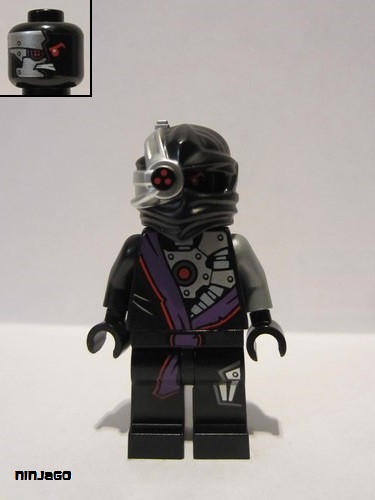 lego 2014 mini figurine njo109 Nindroid Warrior With Head Pattern Only on Front 
