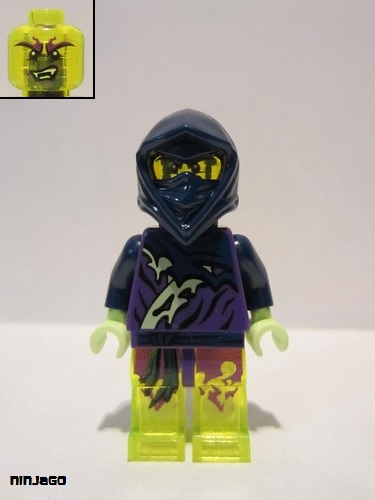 lego 2015 mini figurine njo144 Ghost Ninja Hackler / Ghost Warrior Yokai