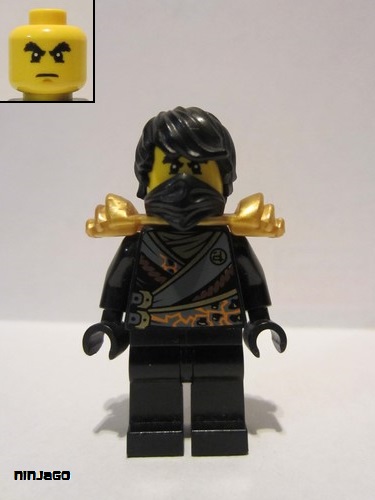 lego 2015 mini figurine njo270 Cole Rebooted with Armor and Hair 