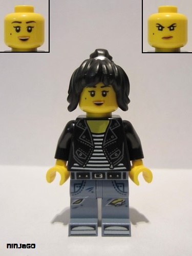 lego 2017 mini figurine njo355 Nya Leather Jacket and Jeans High School Outfit 