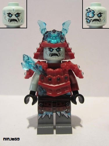 lego 2019 mini figurine njo518 Blizzard Warrior / Samurai  