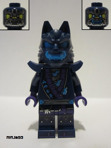 lego 2024 mini figurine njo851 Wolf Mask Warrior / Wolf Mask Claw Warrior Shoulder Armor 