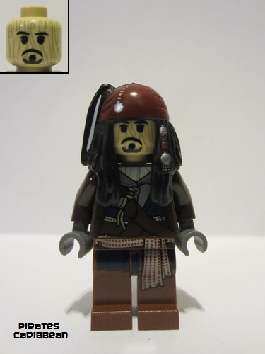 lego 2011 mini figurine poc029 Captain Jack Sparrow Voodoo  