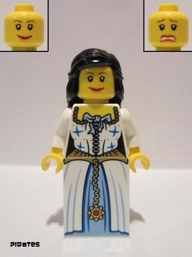 lego 2009 mini figurine pi086 Admiral's Daughter (Maiden) 