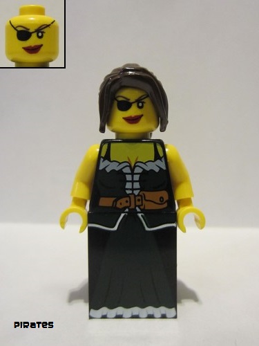 lego 2009 mini figurine pi126 Pirate Female, Skirt 
