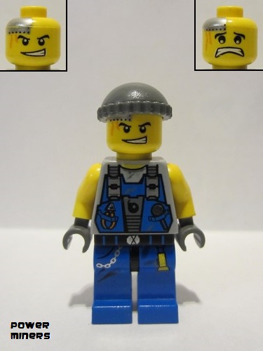 lego 2009 mini figurine pm012 Power Miner - Engineer Knit Cap 