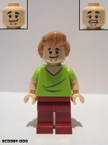 lego 2015 mini figurine scd001 Shaggy Rogers Closed Mouth 