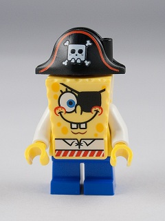 lego 2012 mini figurine bob032 SpongeBob Pirate Pirate
