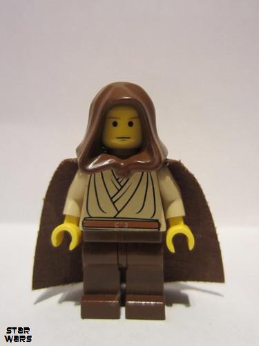 lego 1999 mini figurine sw0024 Obi-Wan Kenobi Young with hood and cape 