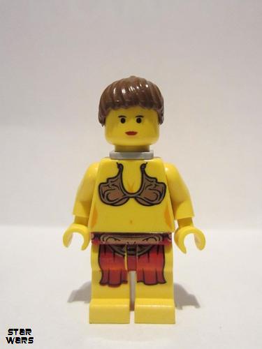 lego 2003 mini figurine sw0070 Princess Leia Jabba slave with neck bracket 