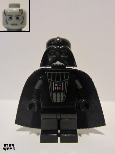 lego 2006 mini figurine sw0214 Darth Vader Imperial Inspection - Eyebrows 