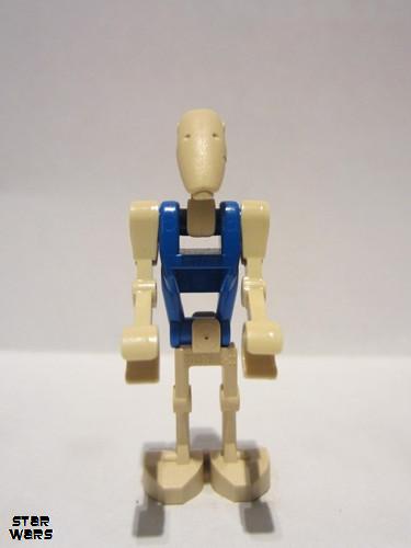 lego 2009 mini figurine sw0095a Battle Droid Pilot With Blue Torso 