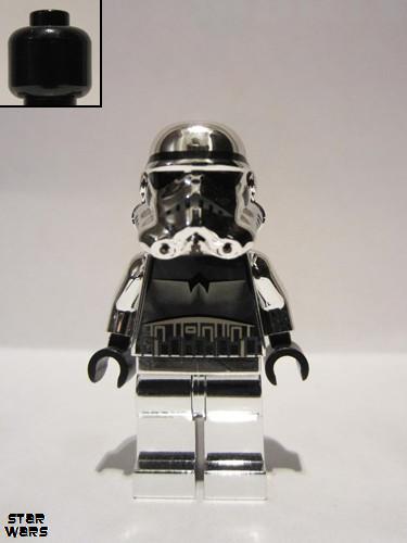 lego 2009 mini figurine sw0097 Imperial Stormtrooper Chrome Silver 