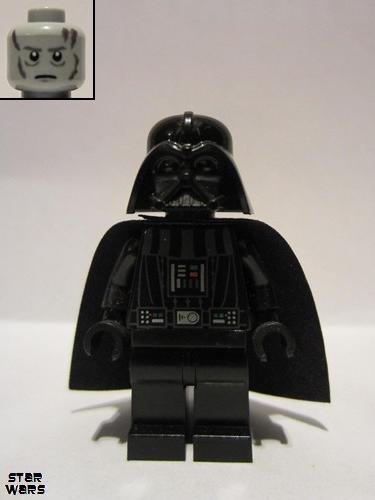 lego 2009 mini figurine sw0277 Darth Vader White Pupils 
