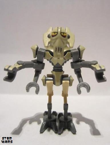 lego 2010 mini figurine sw0254 General Grievous Bent Legs, Tan Armor 