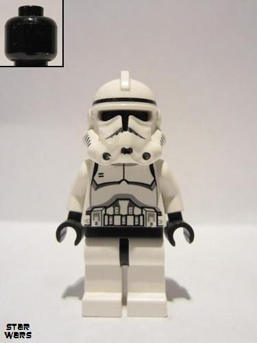 lego 2010 mini figurine sw0272 Clone Trooper Clone Wars (Dotted Mouth Pattern) 